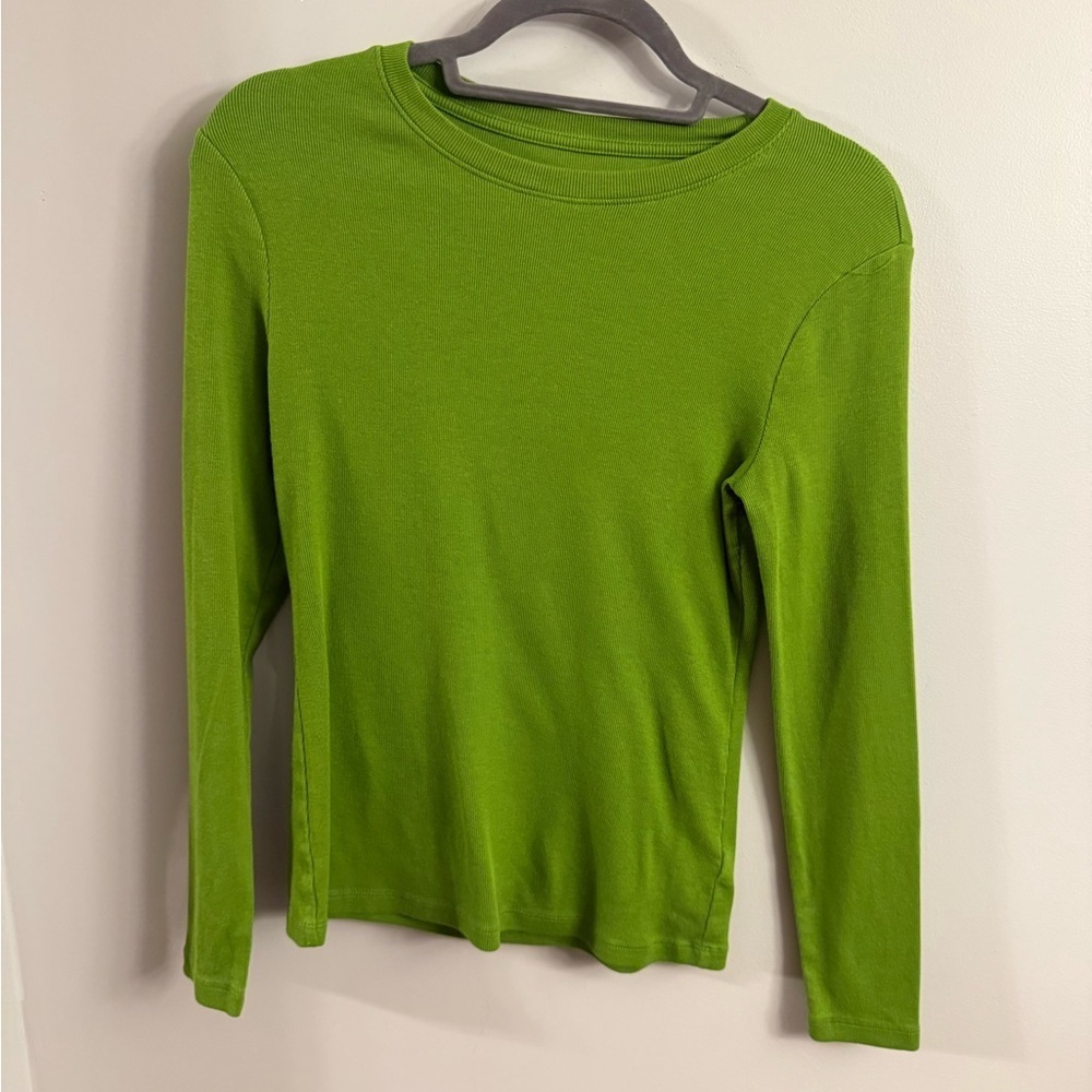 a new day Bright Green Long Sleeve Top